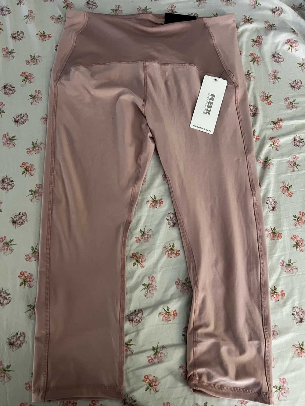 RBX blush pink high-waist active leggings